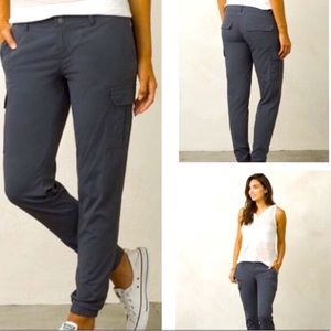 Prana 8 Sage Jogger gray ripstop cargo pants EUC